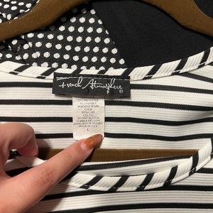 Black and White stripped dress